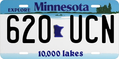 MN license plate 620UCN
