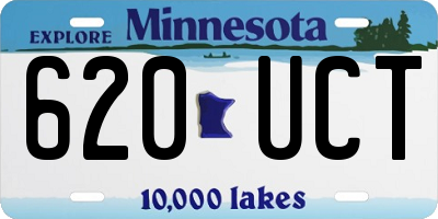 MN license plate 620UCT