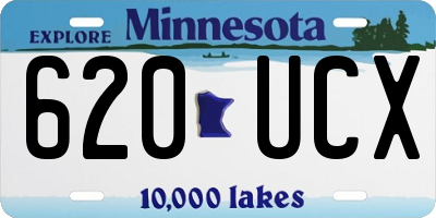 MN license plate 620UCX