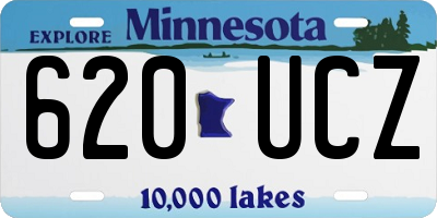 MN license plate 620UCZ