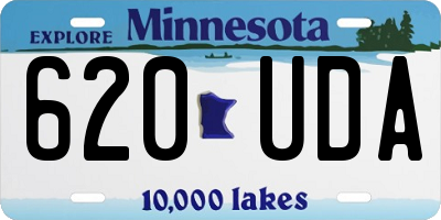 MN license plate 620UDA