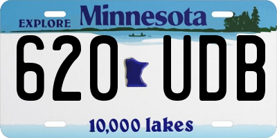 MN license plate 620UDB