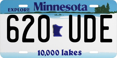 MN license plate 620UDE