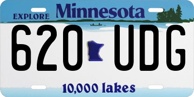 MN license plate 620UDG