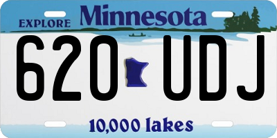 MN license plate 620UDJ