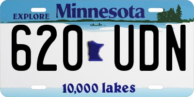 MN license plate 620UDN