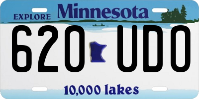 MN license plate 620UDO