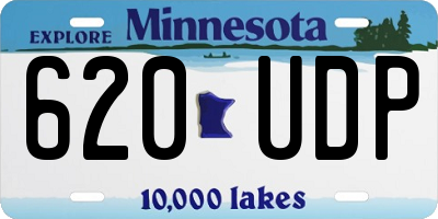 MN license plate 620UDP