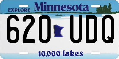 MN license plate 620UDQ