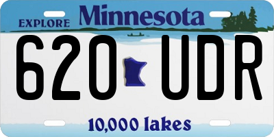 MN license plate 620UDR