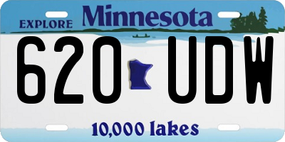 MN license plate 620UDW