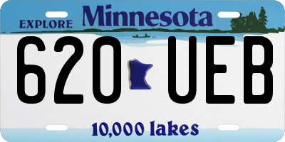 MN license plate 620UEB