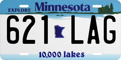 MN license plate 621LAG