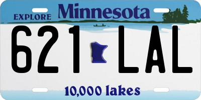 MN license plate 621LAL