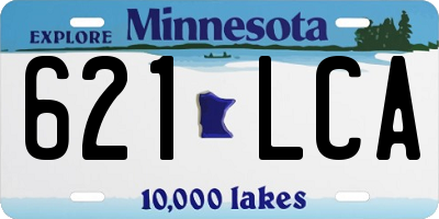 MN license plate 621LCA