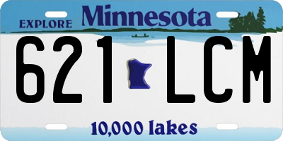 MN license plate 621LCM