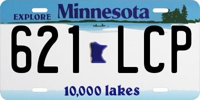 MN license plate 621LCP