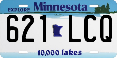MN license plate 621LCQ