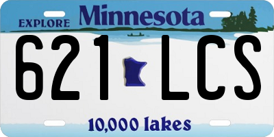 MN license plate 621LCS