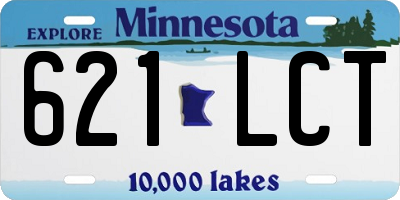 MN license plate 621LCT