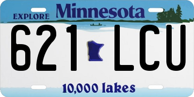 MN license plate 621LCU