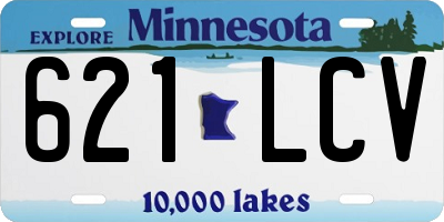 MN license plate 621LCV