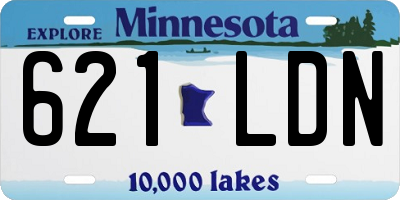 MN license plate 621LDN