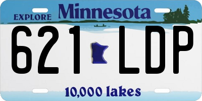 MN license plate 621LDP