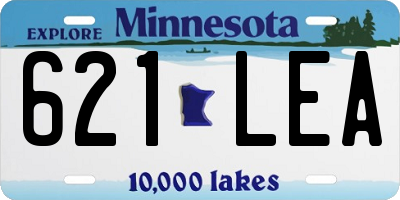 MN license plate 621LEA