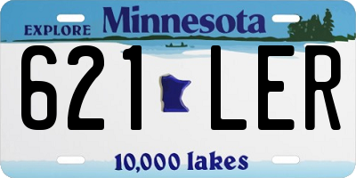 MN license plate 621LER