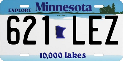 MN license plate 621LEZ