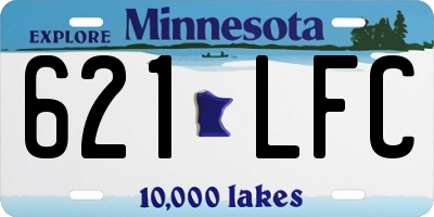 MN license plate 621LFC