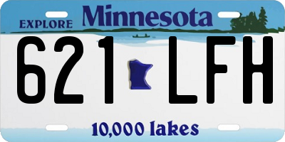 MN license plate 621LFH