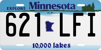 MN license plate 621LFI