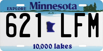 MN license plate 621LFM