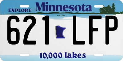 MN license plate 621LFP