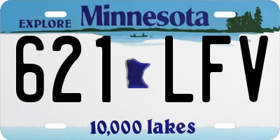 MN license plate 621LFV
