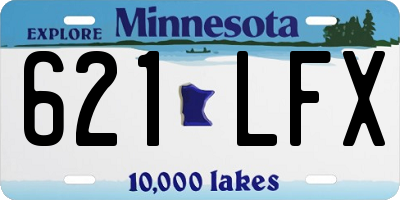 MN license plate 621LFX