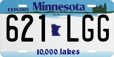 MN license plate 621LGG