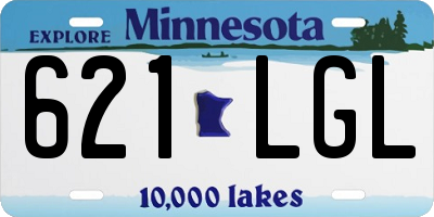 MN license plate 621LGL