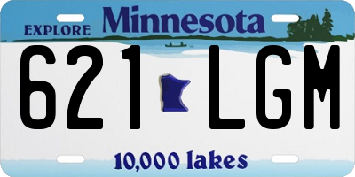 MN license plate 621LGM