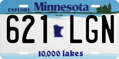 MN license plate 621LGN
