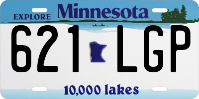 MN license plate 621LGP