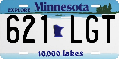 MN license plate 621LGT