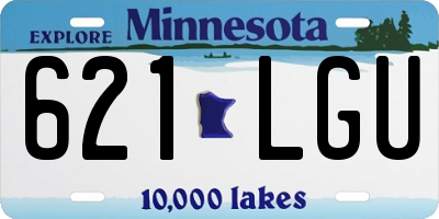 MN license plate 621LGU