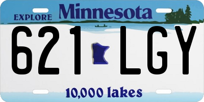 MN license plate 621LGY