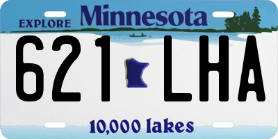 MN license plate 621LHA