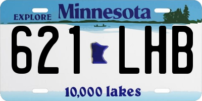 MN license plate 621LHB