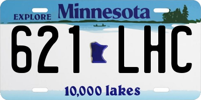 MN license plate 621LHC