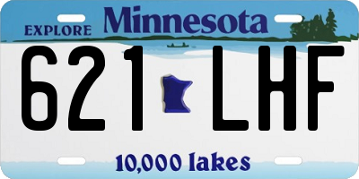 MN license plate 621LHF